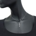 Collana Artlinea in Oro Bianco con Diamanti - Stella - CD108-LB