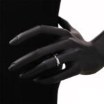 Anello Trilogy Artlinea in Oro Bianco con Diamante - AD079-LB