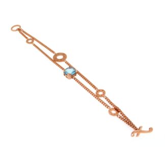 Bracciale Fibi Donna in Bronzo Rosato e Cristalli- BB022-R