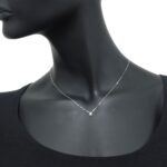 Collana Punto Luce Artlinea in Oro Bianco con Diamante - CD067-LB