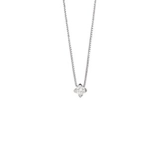 Collana Punto Luce Artlinea in Oro Bianco con Diamante - CD129-LB