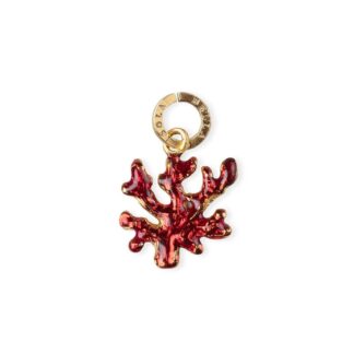 Charm Isola Bella in Argento e Smalti | Corallo - 20000045