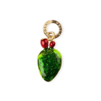 Charm Isola Bella in Argento e Smalti | Pala Fico d'India - 20000049