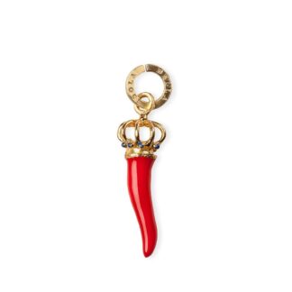 Charm Isola Bella in Argento e Smalti | Corno - 20000030