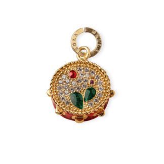 Charm Isola Bella in Argento e Smalto | Tamburello - Lapilli - 20000137