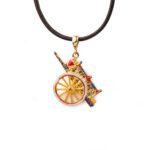 Collana Isola Bella in Argento e Tessuto con Smalti | Carretto – 20000111