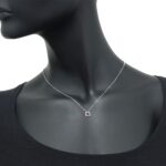 Collana Artlinea in Oro Bianco con Diamanti e Rubino - CD163/RU-LB