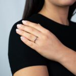 Anello Solitario Visconti Preziosi in Oro Bianco con Diamanti - 0123A20