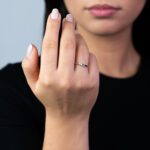 Anello Solitario Visconti Preziosi in Oro Bianco con Diamante - 0124A25