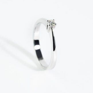 Anello Visconti Preziosi da Donna in Oro Bianco con Diamanti - 0123A10