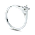 Anello Davite & Delucchi in Oro Bianco con Diamante - AA003091 16FV