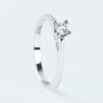 Anello Davite & Delucchi in Oro Bianco con Diamante - AA003091 16FV