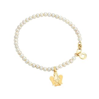 Bracciale Roberto Giannotti in Oro Giallo con Perle - Angeli - NKT183