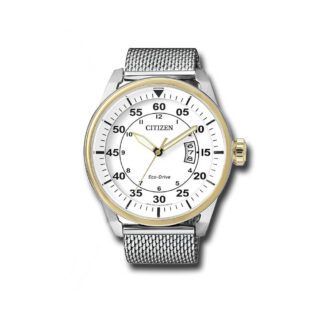 Orologio Citizen Eco Drive da Uomo in Acciaio - Aviator - AW1364-54A