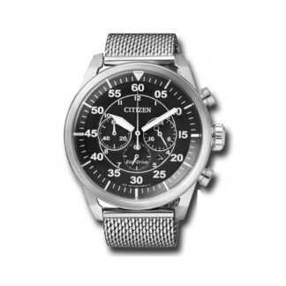 Orologio Cronografo Citizen Eco Drive da Uomo in Acciaio - Aviator Chrono - CA4210-59E