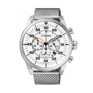 Orologio Cronografo Citizen Eco Drive da Uomo in Acciaio - Aviator Chrono - CA4210-59A