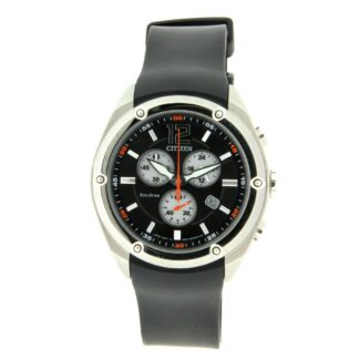 Orologio Citizen Uomo Cronografo in Acciaio e Silicone – AT0980-12F
