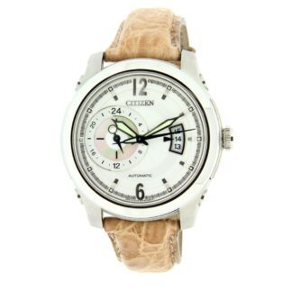 Orologio Citizen Uomo Automatico in Acciaio e Pelle – NP3010-34A