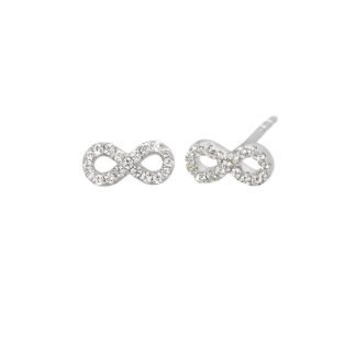 Orecchini Infinito Mabina in Argento con Zirconi - 563105