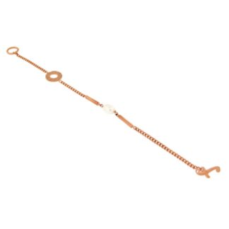 Bracciale Fibi Donna in Bronzo Rosèato e Perle - BB004-R