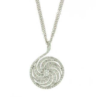 Collana Davite & Delucchi in Oro Bianco con Diamanti - CLN011019OS