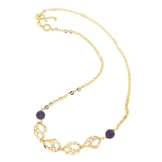 Collana Fibi Donna in Bronzo Dorato e Cristalli - FC508-G