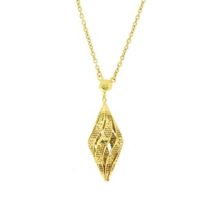 Collana con Pendente Fibi da Donna in Bronzo Dorato - FC539-G