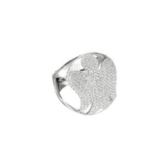 Anello Roberto Giannotti in Argento e Zirconi con Angelo - GIA137