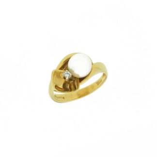Anello Yukiko Donna in Oro Perla e Diamante – LI249
