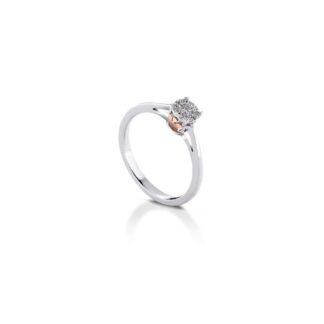 Anello Solitario Roberto Giannotti in Oro e Diamanti - La Luce degli Angeli