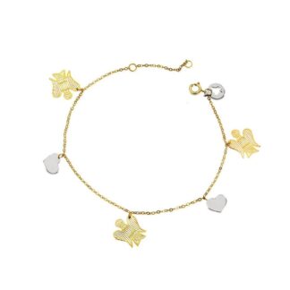 Bracciale Roberto Giannotti in Oro Bicolore - Angeli - NKT222