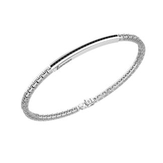 Bracciale Uomo Zancan Argento Zirconi Neri - EXB729