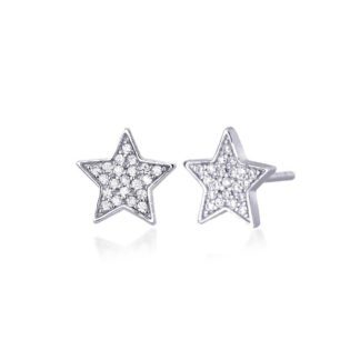 Orecchini Mabina a lobo con Stelle in Argento e Zirconi - 563166