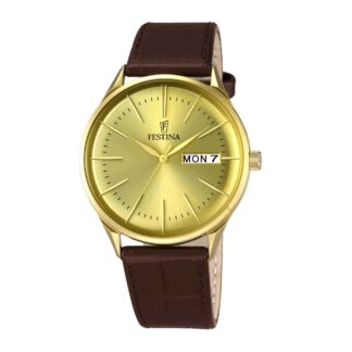 Orologio Festina in Acciaio e Pelle - Retro - F6838/2