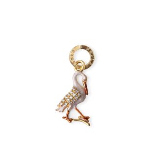 Charm Isola Bella in Argento e Smalto | Cigno - Joharia - 20000318