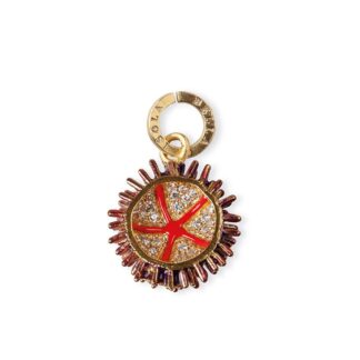 Charm Isola Bella in Argento e Smalto | Riccio - Lapilli - 20000511