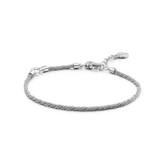 Bracciale Rosato Base Argento un foro - BR28