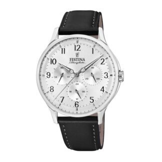 Orologio Festina in Acciaio con Pelle - Multifuncion - F16947/1