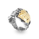 Anello Gerardo Sacco in Argento e PVD Oro