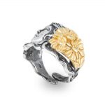 Anello Gerardo Sacco in Argento e PVD Oro