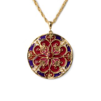Ciondolo Isola Bella Balconi di Sicilia - Viola Cattedrale - Argento Smalto - 20000516