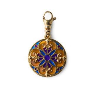 Charm Isola Bella Balconi di Sicilia - Blu Cattedrale - Argento Smalto - 20000523