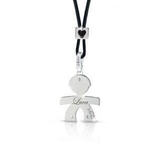Ciondolo Le Bebè Bimbo in Oro Bianco - I Classici - LBB002