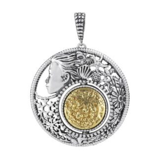 Ciondolo Gerardo Sacco in Argento e PVD Oro con Cristallo - Mesi - 27740