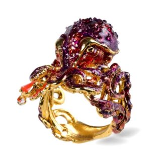 Anello Isola Bella Argento Smalto - Polpo - 20000794