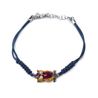 Bracciale Isola Bella Argento Smalto - Gufo - 20000802