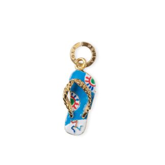 Charm Isola Bella in Argento e Smalto | Sandalo Infradito - 20000806