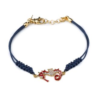 Bracciale Isola Bella Argento Smalto - Ippocampo - 20000823