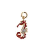 Charm Isola Bella in Argento e Smalto | Ippocampo - Lapilli - 20000824