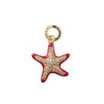 Charm Isola Bella in Argento e Smalto | Stella Marina - Lapilli - 20000826